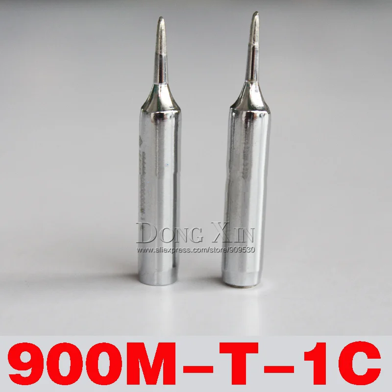 

Free shipping 10pcs/lot Lead-free Soldering iron tip solder tip 900M-T-1C Soldering Tip for Hakko 936 907 Saike 852D+ 909D 852