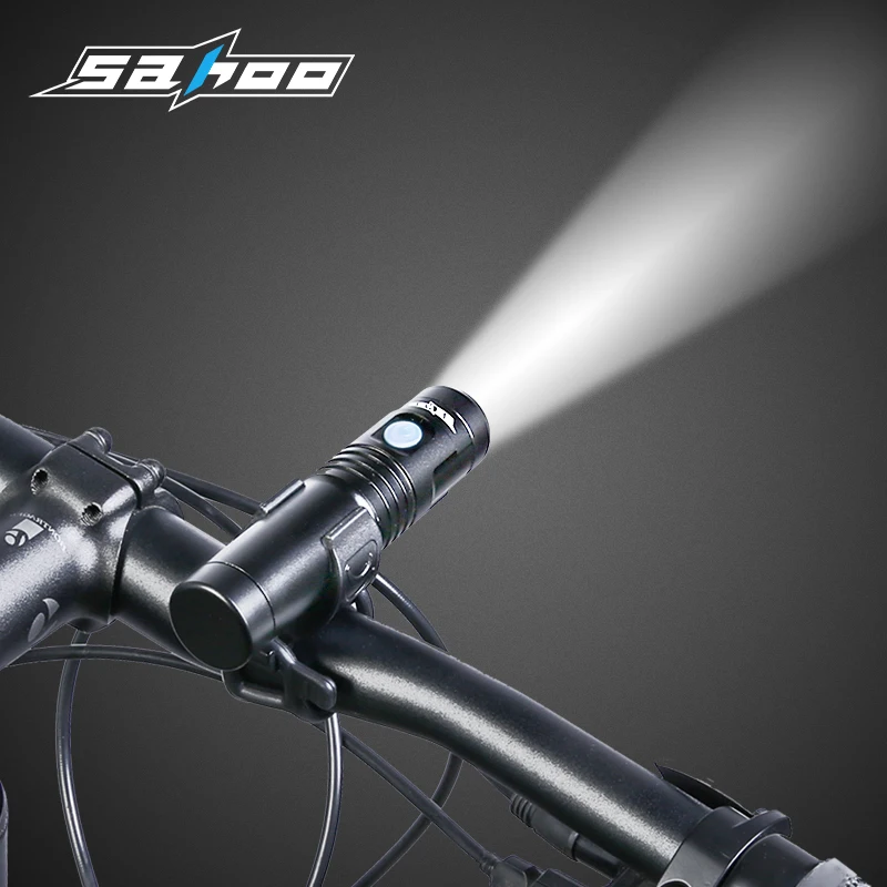 

SAHOO 700LM bike light usb charge 2400mAH bicycle light lights led lamp flashlight bycicle accessories full waterproof