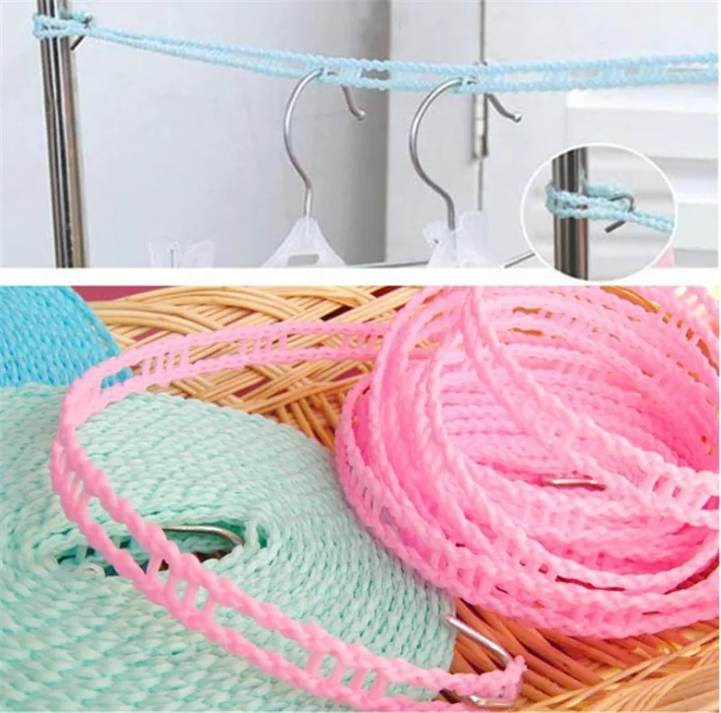 

Clothes Rope 1pcs Outdoor 3m Length Nylon Non-slip Drying Clothes Hangers Clothesline Washing Line Laundry Storage Racks 5ZCF117