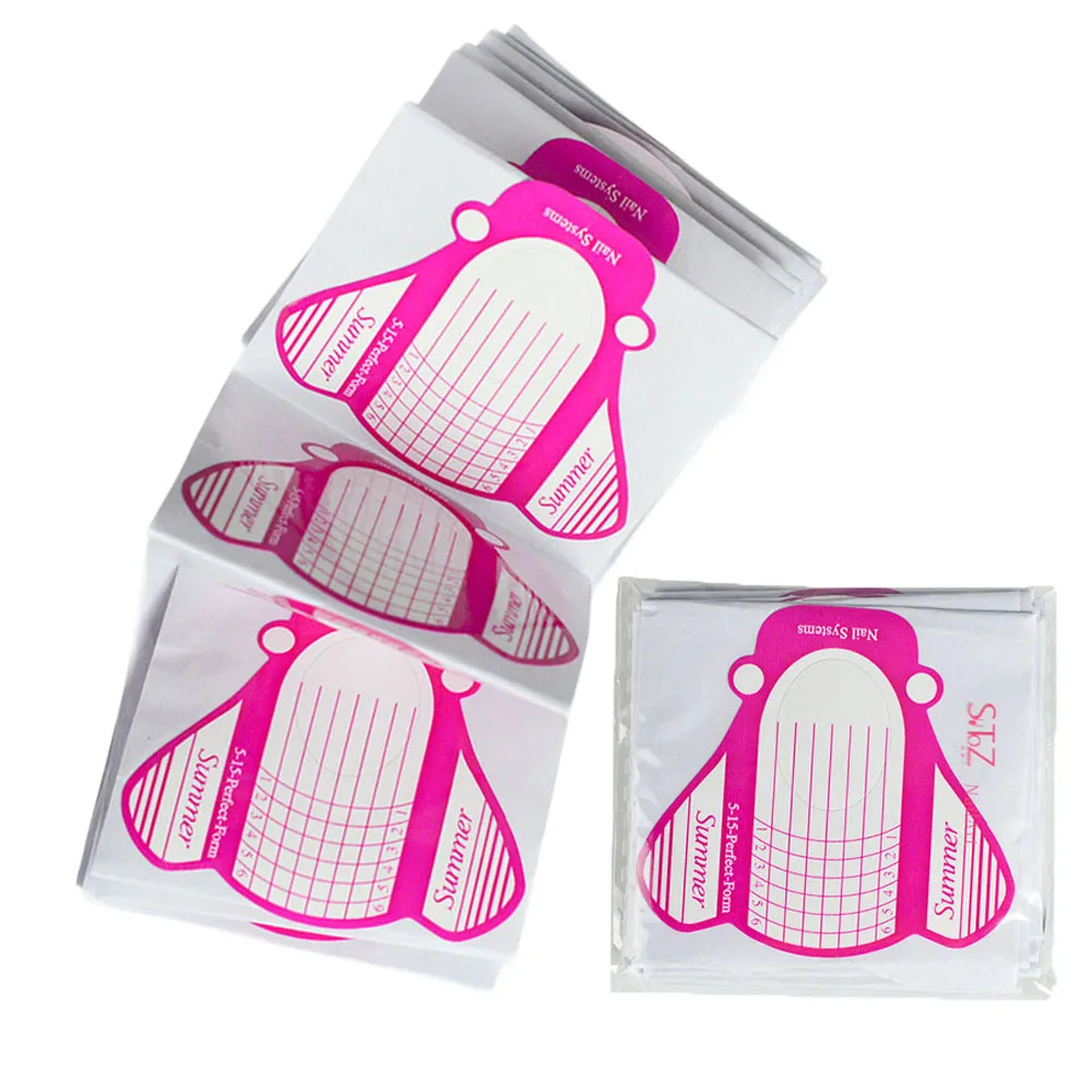

30pcs Nail Forms for Acrylic UV Gel Nail Art Tip Extension Nail Sticker Guide Form DIY Salon Nail Care Accessories BE228