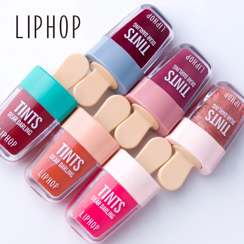 1Pcs LIPHOP Long-Lasting Lip Tint 5 Colors Liquid Lipstick Batom Rouge A Levres Labial Matte Lip Gloss Sexy Tattoo Cosmetic