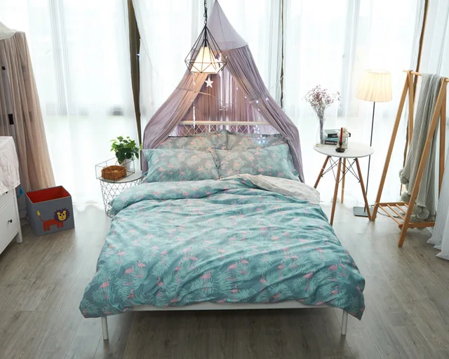 songkaum 100 cotton bedding sets flamingo forest twin queen king 100 cotton queen sheet sets