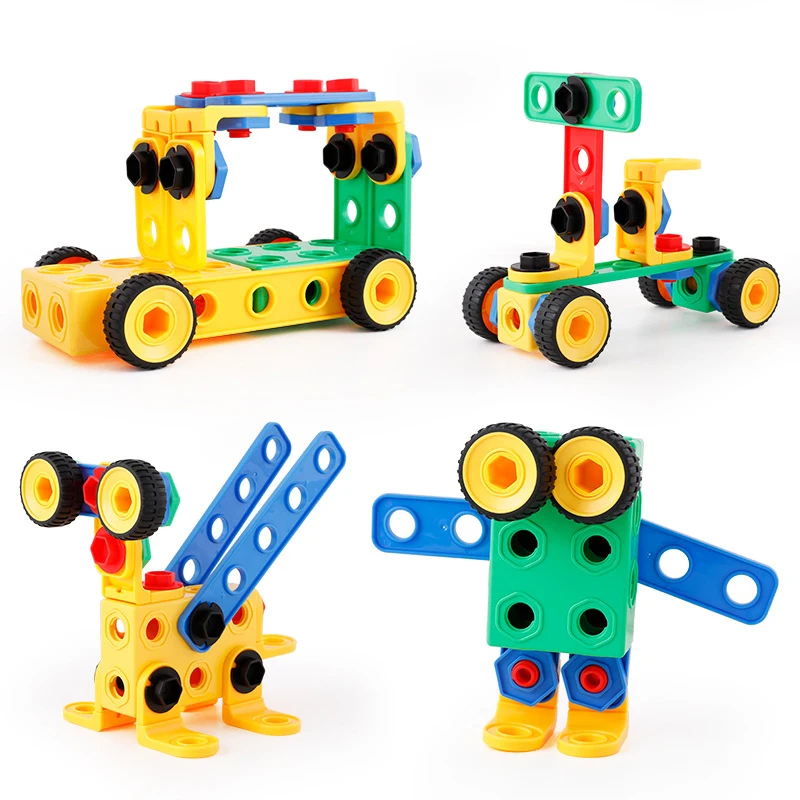 Творческий DIY гайка комбинация разборка Toolbox детские руки-на винт сборка мульти-функция ремонт инструмент мальчик развивающие игрушки