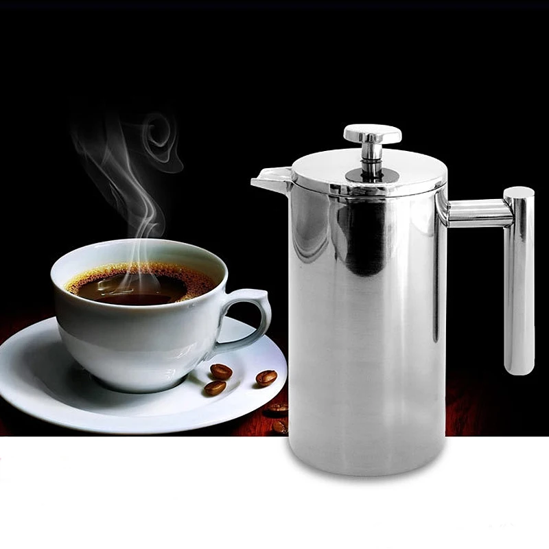 القهوة الفرنسية الصحافة 800 ملليلتر Cafeteira Francesa جدار مزدوج الصحافة الفرنسية القهوة صانع 350 ملليلتر الشاي بروير الصحافة الفرنسية وعاء coffeeware