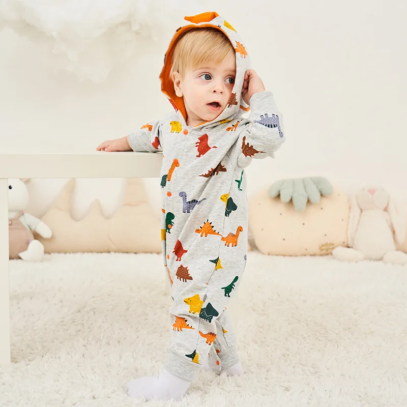 Newborn Baby Boys Cotton Jumpsuits Outfits Casual Long Sleeve Toddler Infant Rompers Pajamas Children's Overalls One Piece Girls