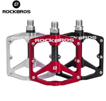 

ROCKBROS MTB Cycling Ultralight Aluminum AlloyBike Bicycle Sealed DU Bearing Pedals Chrome-Molybdenum Non-slip Cleat Bike Part