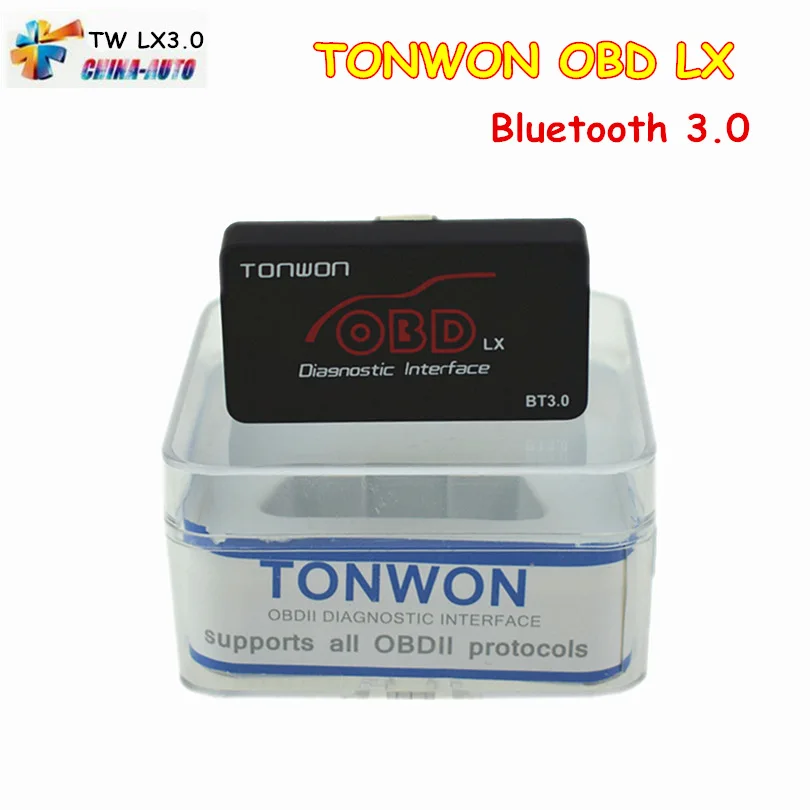 

Newest TONWOM ELM327 LX Bluetooth BT3.0 OBD OBD2 Automotive Scanner Code Reader DTC Check Engine For Android Diagnostic Tool