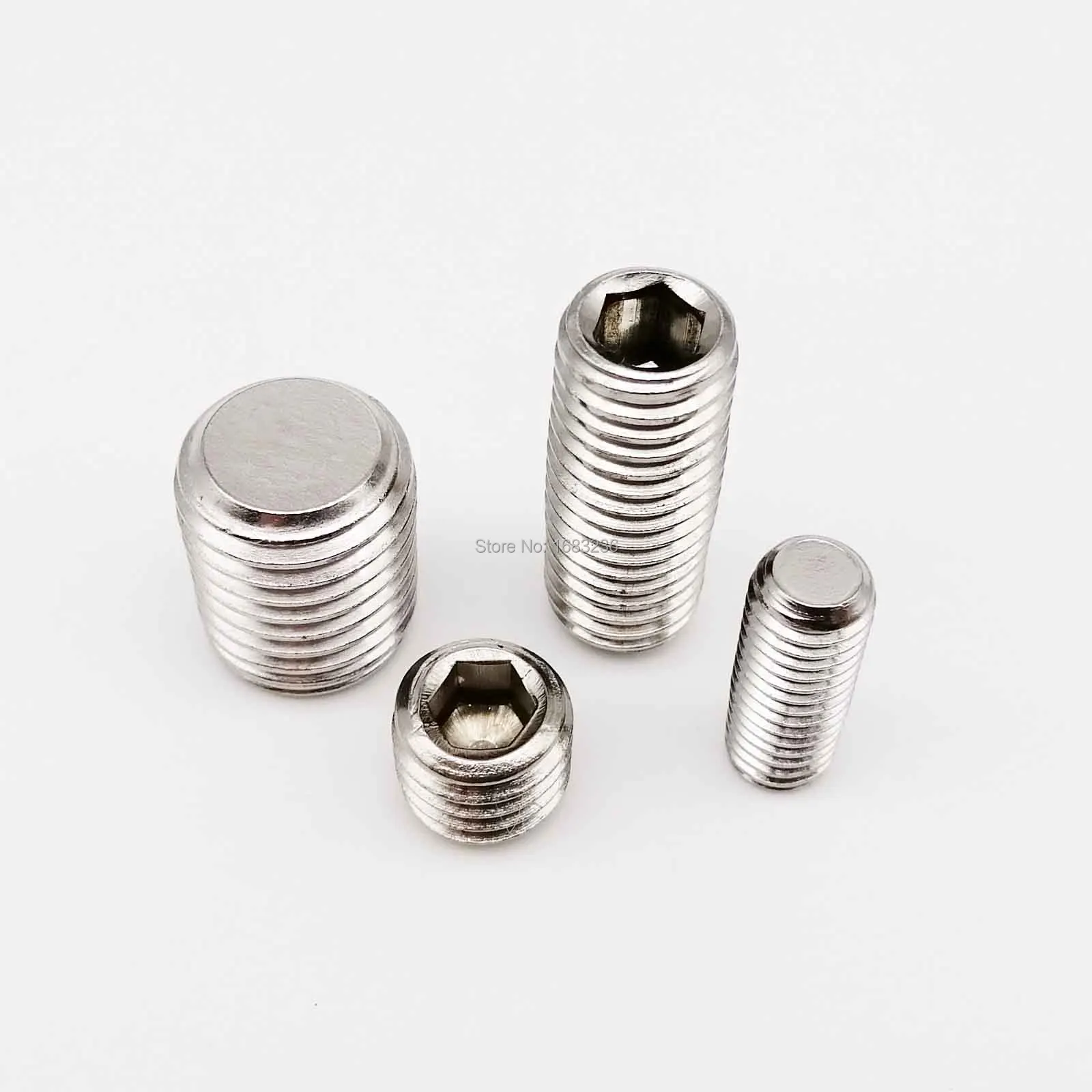 1/10/50 шт. M6 M8 M10 M12 M16 DIN913 GB77 304 A2 Шестигранная головка из нержавеющей стали плоский