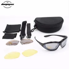 4 линзы C4 спортивные тактические очки для стрельбы страйкбольные очки противоскользящие военные очки для кемпинга пешего туризма велоспорта