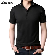 Liseaven для мужчин's мужские Поло рубашка короткий рукав хлопковая летние топы и футболки Homme Camisa мужские рубашки-поло