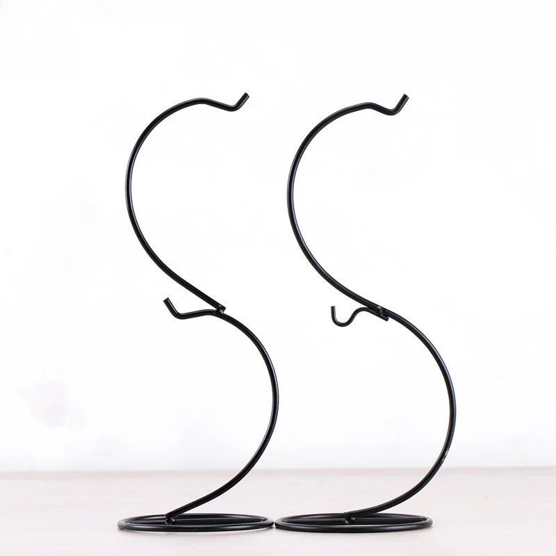 

Hanging Holder Crystal Terrarium Container Without Glass Ball Vase Pot Iron Stand Holder Home Decor Vases Candle Holders