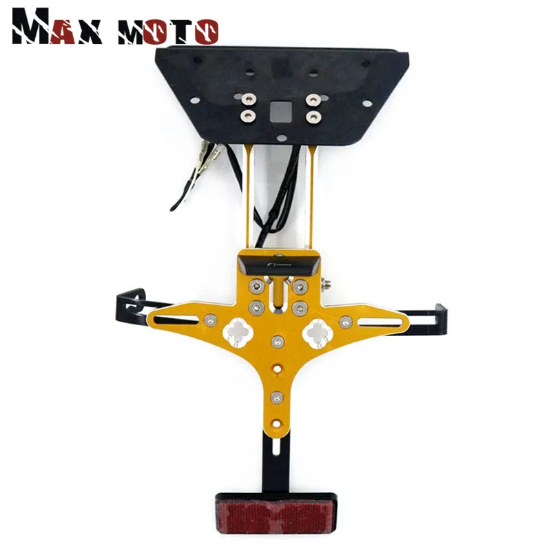 

For KYMCO AK550 AK 550 2017 2018 Scooter Motorcycle CNC License Plate Holder Moto Rear Tidy Bracket With Led LED Tail Light