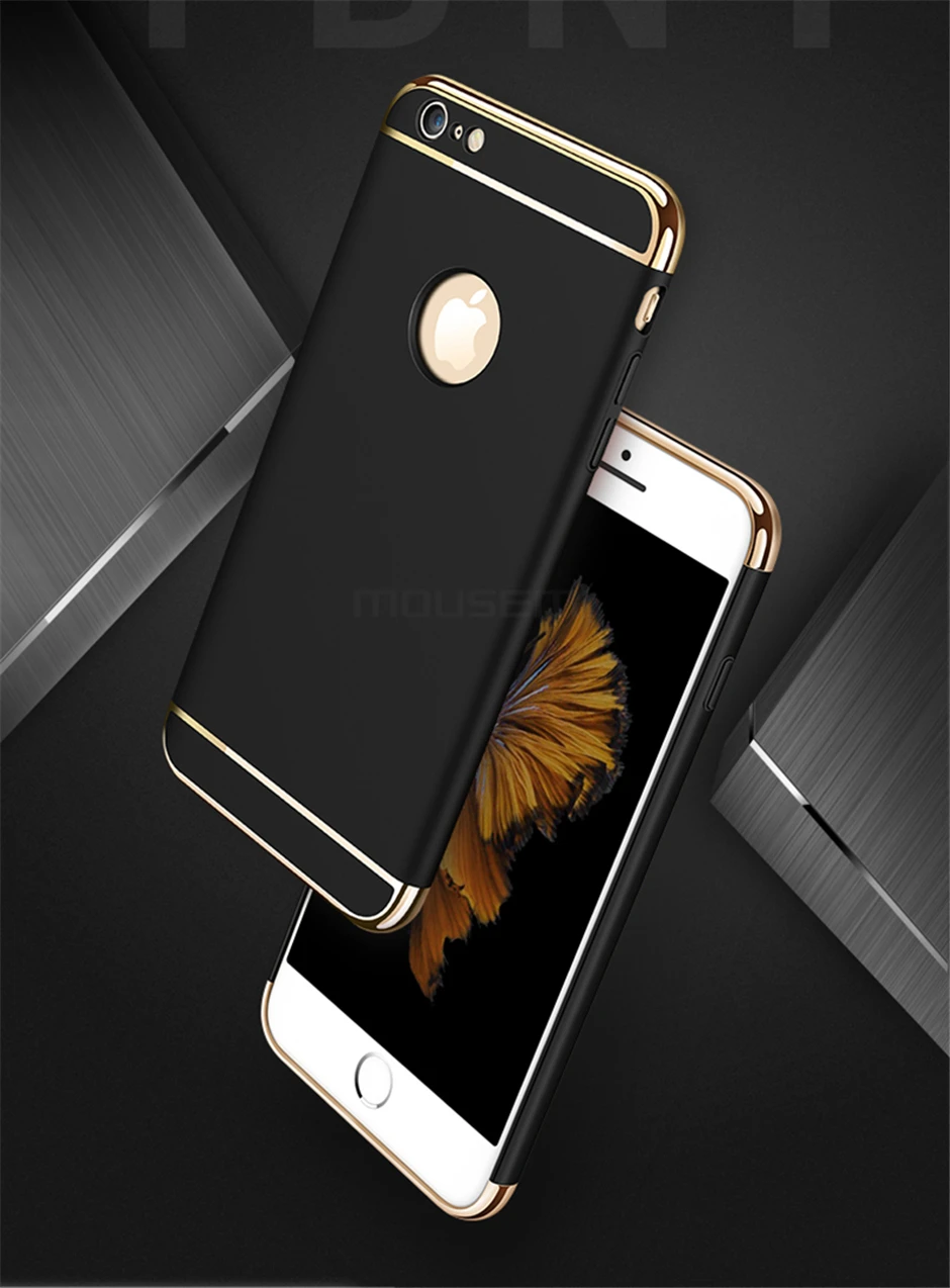 3in1 Luxury Plastic Shockproof Case For iPhone 6 6s 7 Plus Hard Plastic Cases For iPhone 6 5 5se 360 Full Protection Case Covers (7)