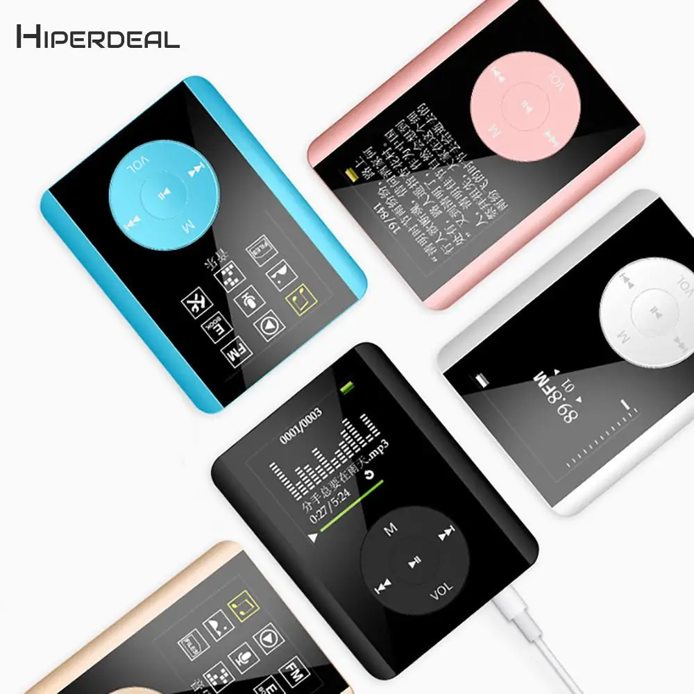 HIPERDEAL JS-12 16GB тонкий цифровой MP3 1 8-дюймовый плеер с ЖК-экраном fm-радио видеоигры