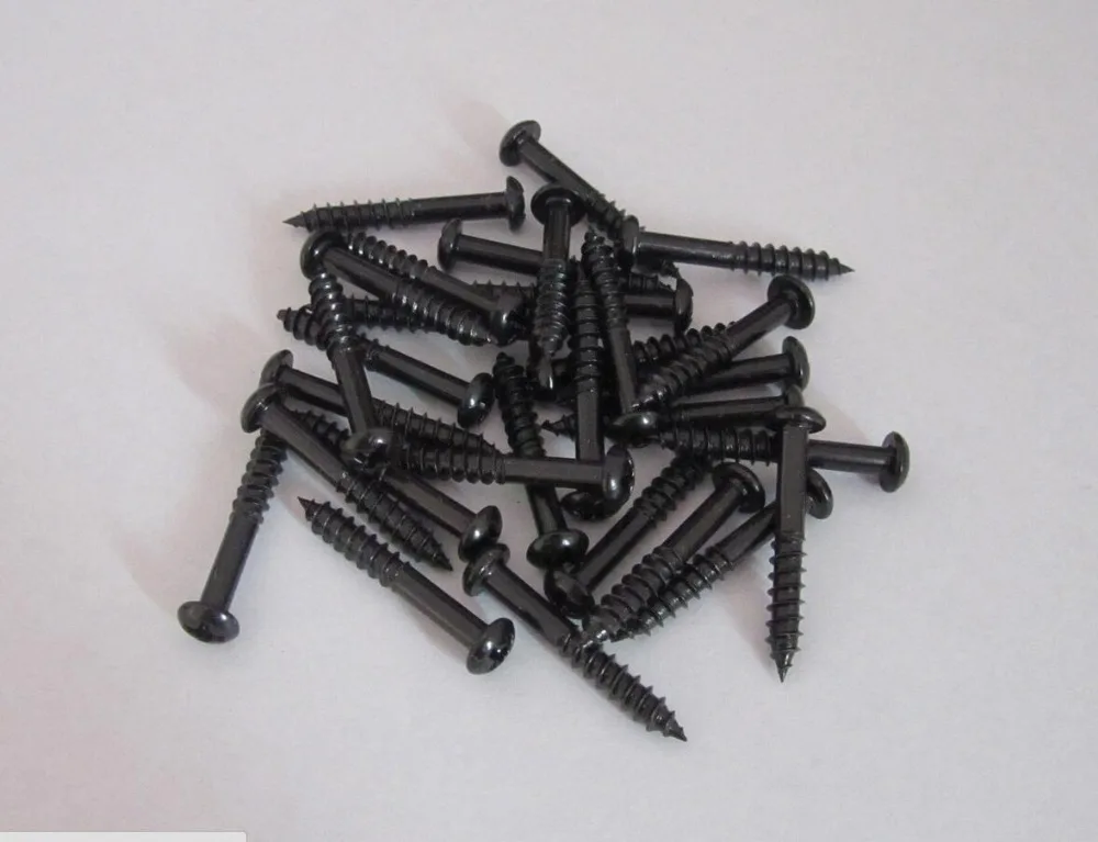 

Pack of 30 Strat ST Tremolo Bridge Mounting Screws Black