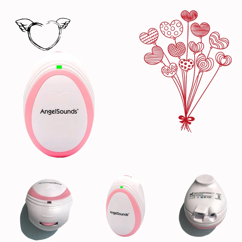 

Four units Fetal Doppler Portable Pocket Ultrasound Fetal Monitor Prenatal Monitor AngelSounds Series Factory Directly