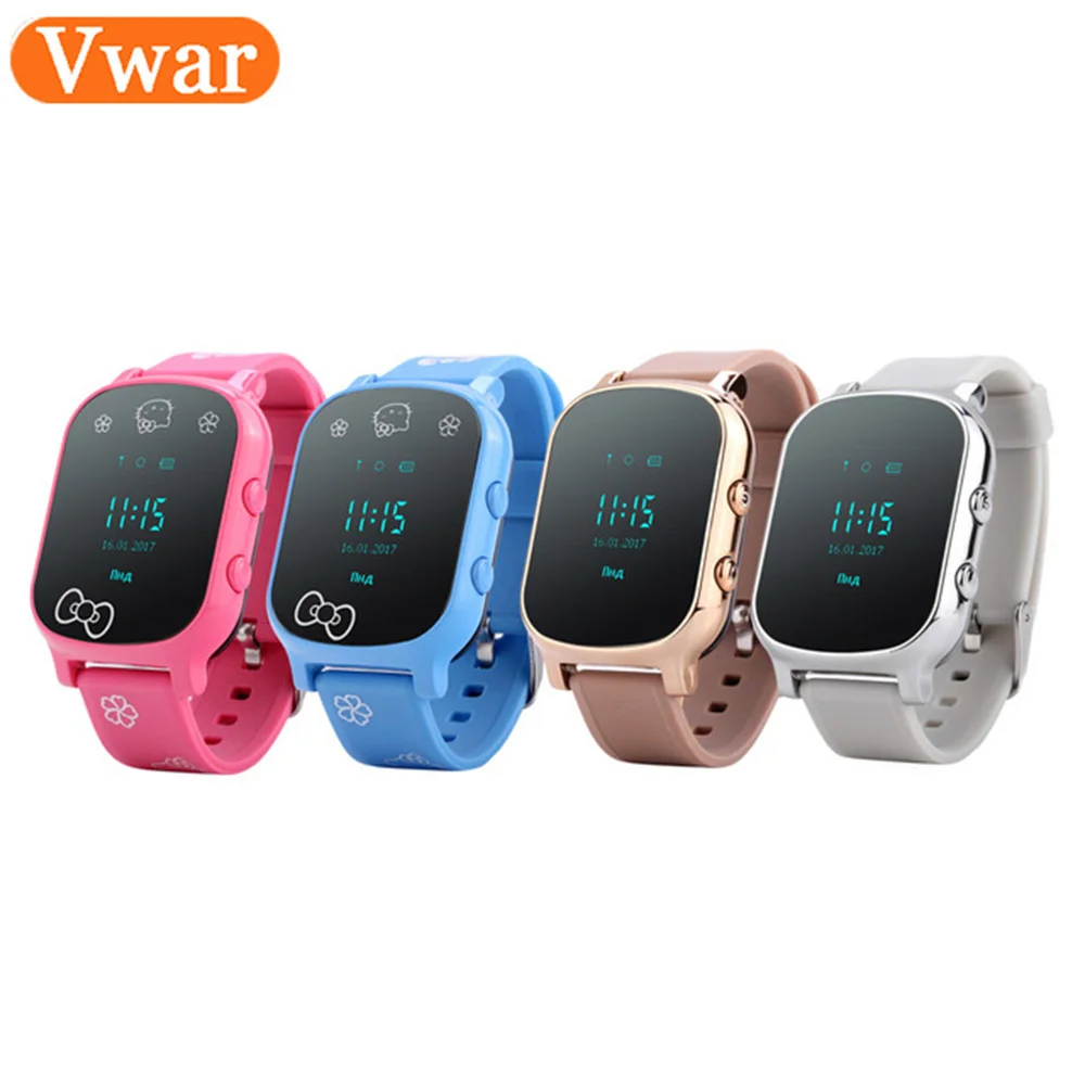 

Vwar W58 Kids Smart Watch WIFI GPS Tracker Locator 0.96 INCH Screen Smartwatch Phone SOS Child Tracking Watches with SOS Key