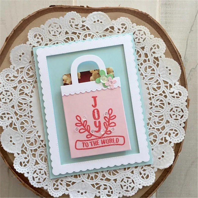 

Eastshape Gift Bag Metal Cutting Dies Scrapbooking Album Decorative Embossing DIY Card Making Paper Crafts Box Die Cut New Die