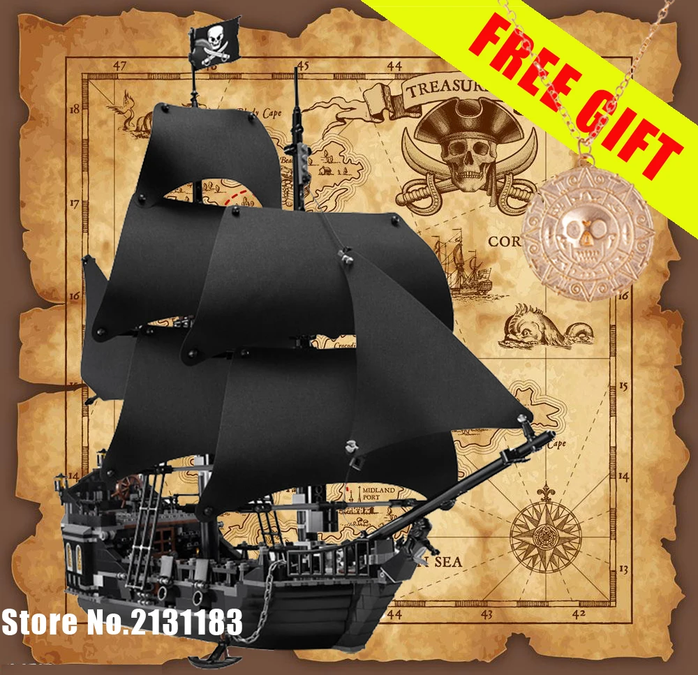 39009 The Black Pearl Ship model building kit block brick Pirate of the Caribbean Toys Compatible with lego kid gift sets block-set : image 39009 The Black Pearl Ship model building kit block brick Pirate of the Caribbean Toys Compatible with lego kid gift sets block-set