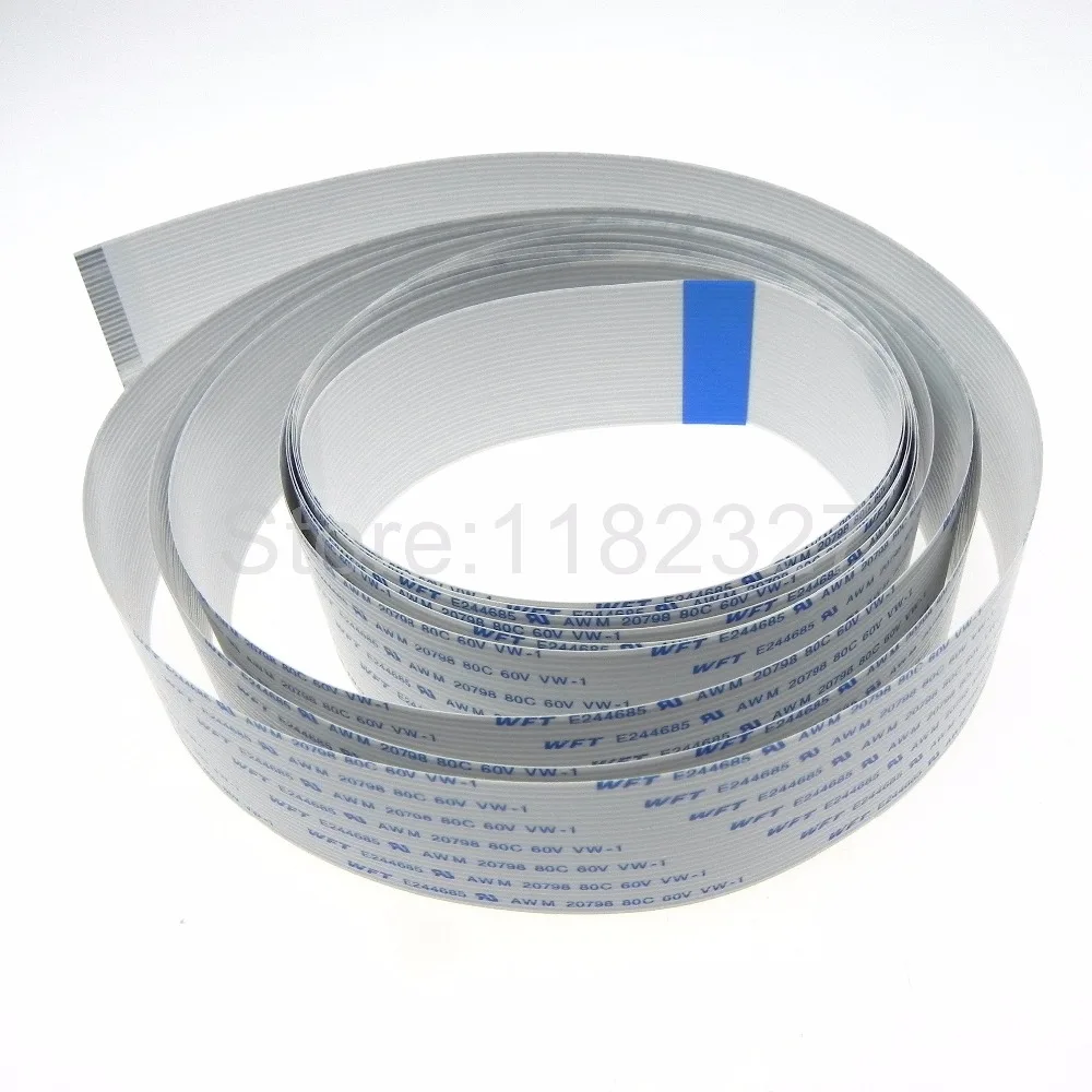 High Quality Flat Flex Cable WFT E244685 AWM 20798 26pin 1.0mm pitch opposite side contact B type 2800mm length ffc cable 6