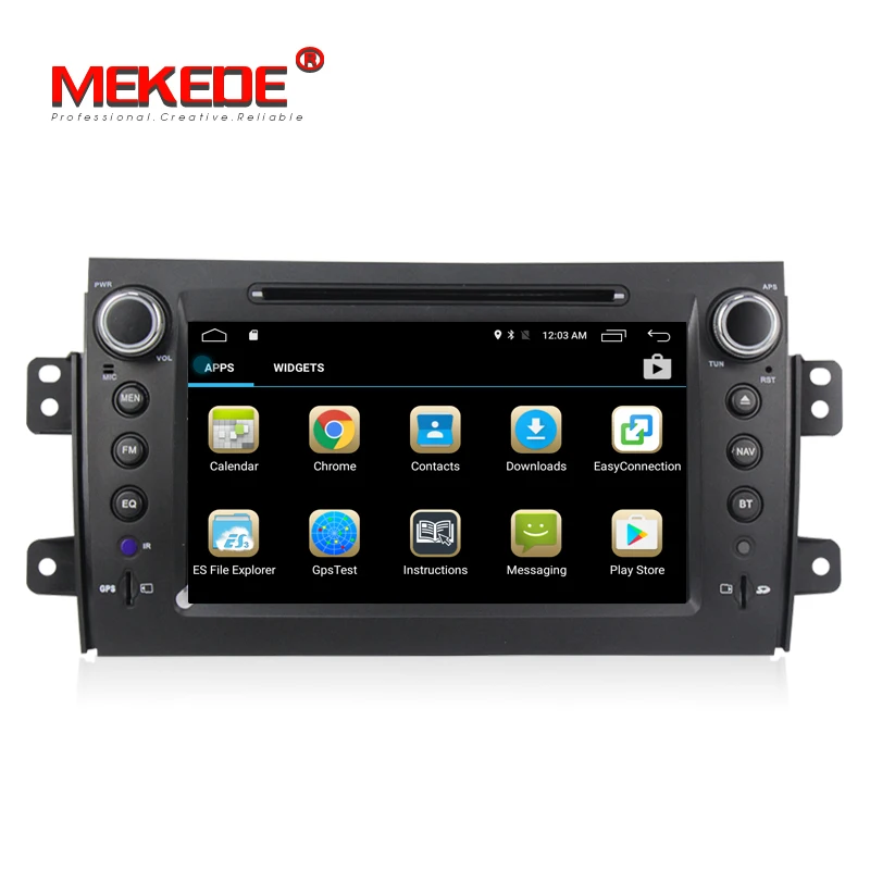 Top MEKEDE 2G RAM 2 DIN Android 7.1 For Suzuki SX4 2006-2013 Quad Core 8" 1024*600 Bluetooth Car DVD Radio Player GPS Navigation 2