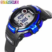 SYNOKE Relogio Masculino Luxury Men Multifunction Boy Digital LED Military Quartz Alarm Date Sports Waterproof Wrist Watch L30