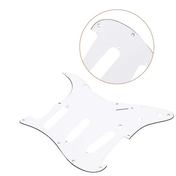 

White Tortoise Shell Pickguard 3 Ply Scratch Plates For Fender Stratocaster New