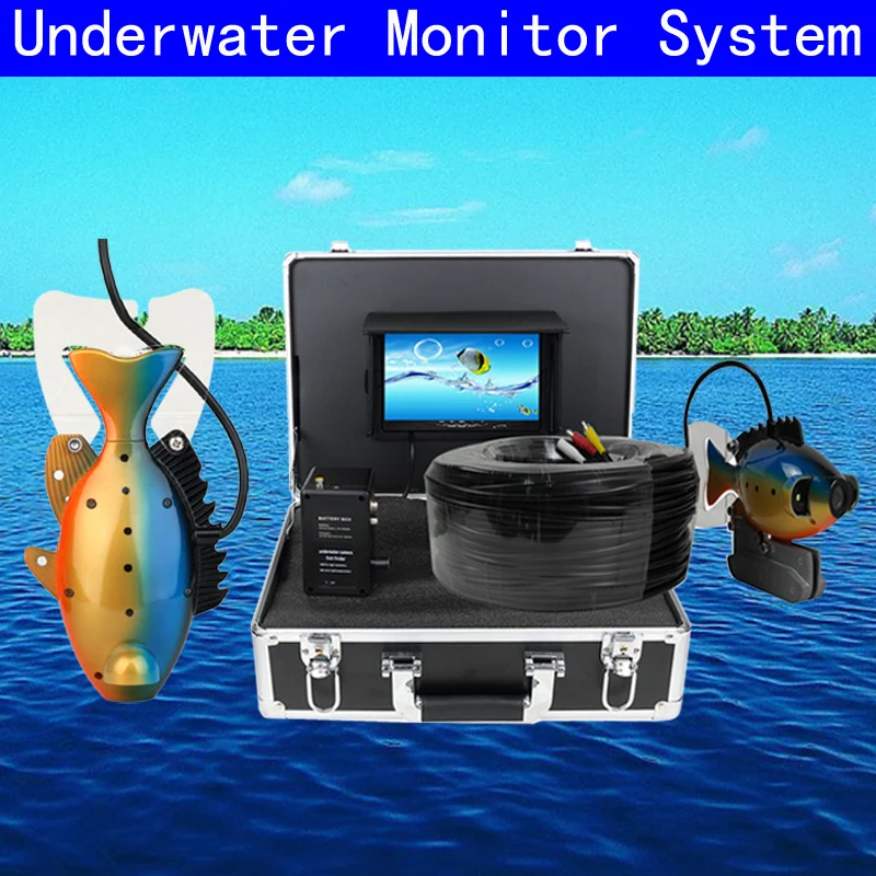 7 LCD monitor HD 1000TVL Waterproof 100m Cable Rechargeable Battery