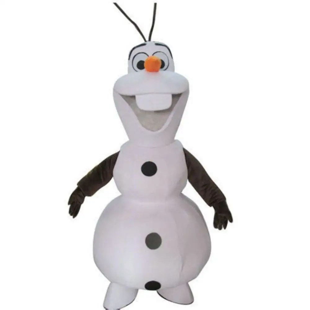 Olaf mascot costumes Fancy Party Dress Adult Size - Цвет: Черный