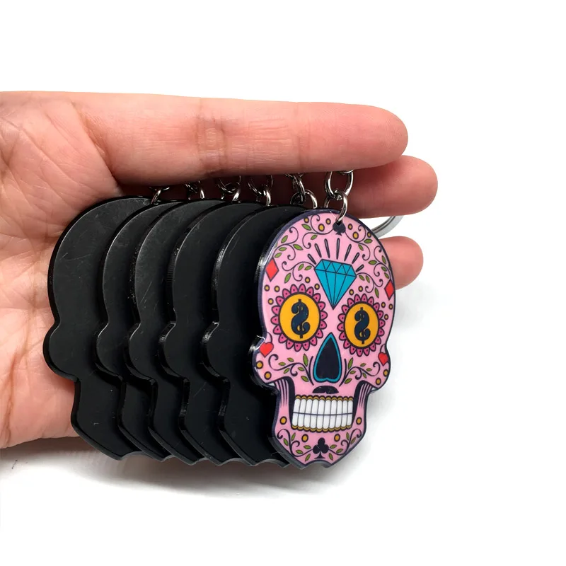 Брелок Calavera сладко сладкий причудливый череп брелок для ключей празднование