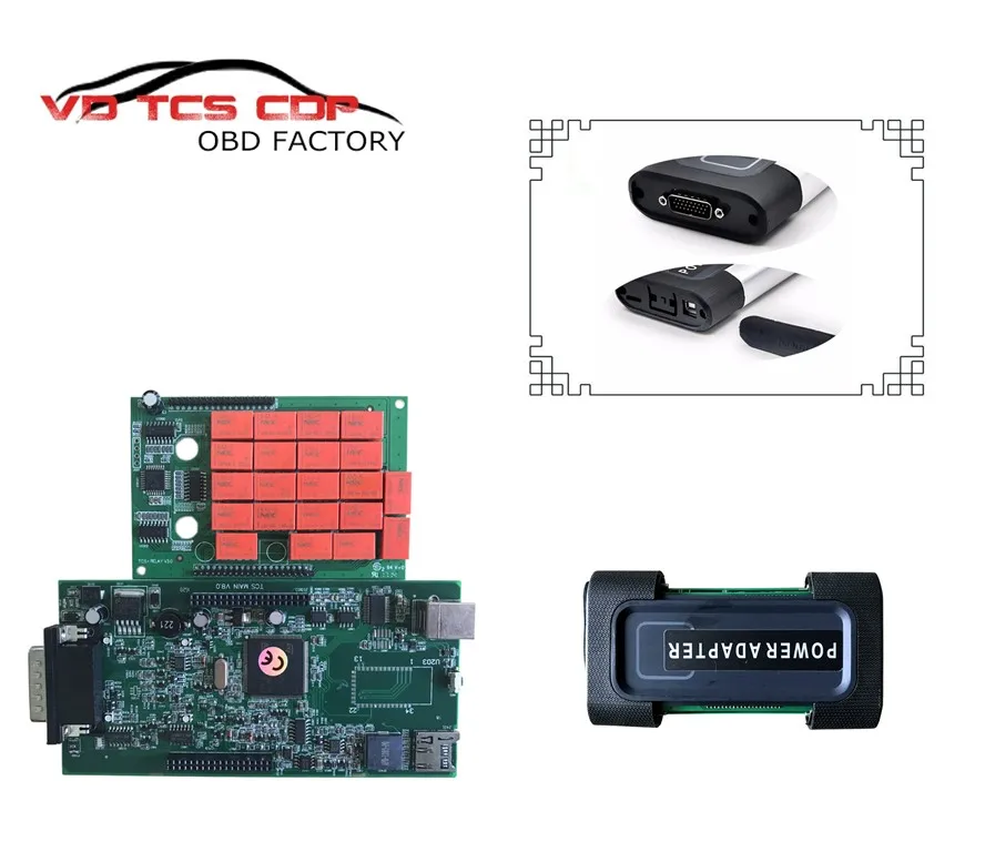 VD TCS CDP pro Зеленая плата, ВД реле, БД сканер 2015R3 keygen bluetooth wow диагностический инструмент, считыватель кода - Цвет: NO Bluetooth