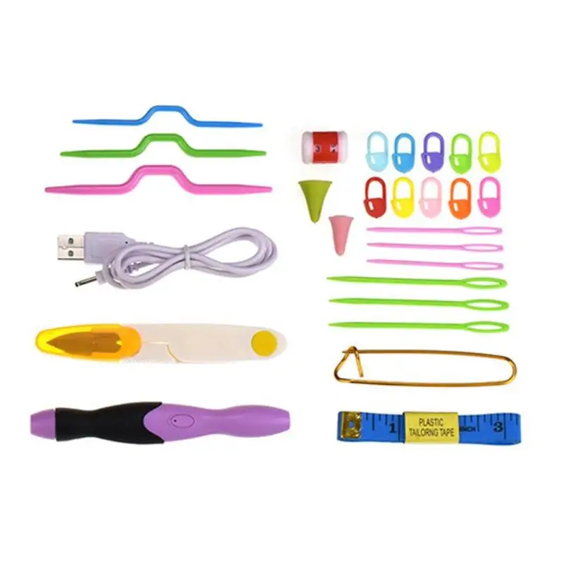 9pcs Removable Hair Light Needle Hook Needle Embroidery Suits High Light Low Light Close Three Modes A Multipurpose