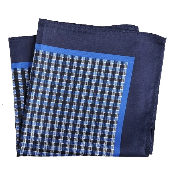 PH129 Pocket Square Портной Смит мужской платок цветочный якорь клетчатый горошек печатных носовой платок из полиэстера бизнес Карманный квадратный 33x33 CM - Цвет: PH129 Pocket Square
