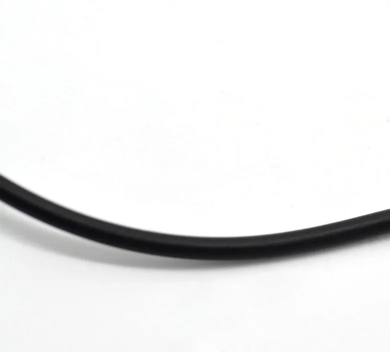 Doreen Box Прекрасный черный круглый резиновый шнур для ювелирных изделий 3 мм диаметр. Длина 10 м(B21010