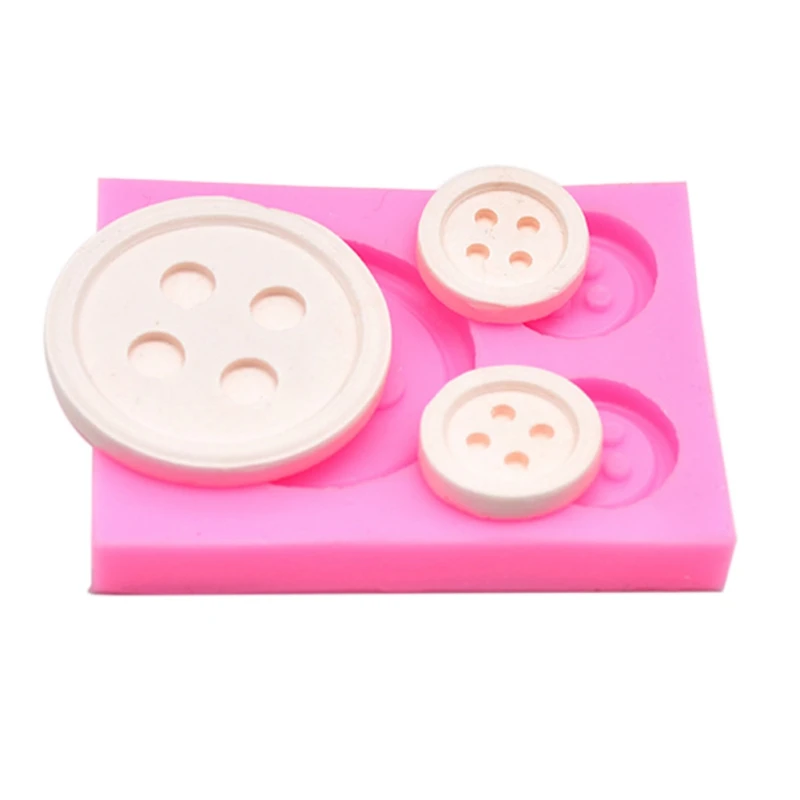 

Button Shape Cake Silicone Mold 3D Sugarcraft Soap Chocolate Biscuit Baking Mould DIY Fondant Cake Decorating Tools Bakeware