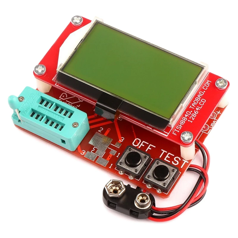 

Multifunction Mega328 NPN/PNP Transistor Checker Capacitor Resistance FET Inductance Diode SCR/MOSFET Monitor with Capacitor ESR