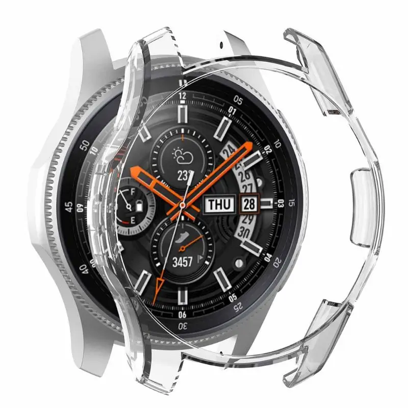 Прозрачный защитный чехол для смарт часов Samsung Galaxy Watch 46 мм Gear S3 Frontier