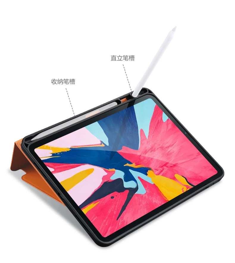 Кожаный флип-чехол X-Level для iPad Pro 11 12,9 дюймов с подставкой, Ультратонкий чехол для iPad Pro 12,9, Функция Смарт-сна