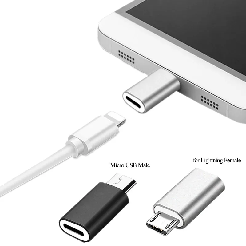 

8 Pin Female to Micro USB Male Adapter Android Phone Cable Fast Charging Connector for Iphone Cable to Android phone for Samsung