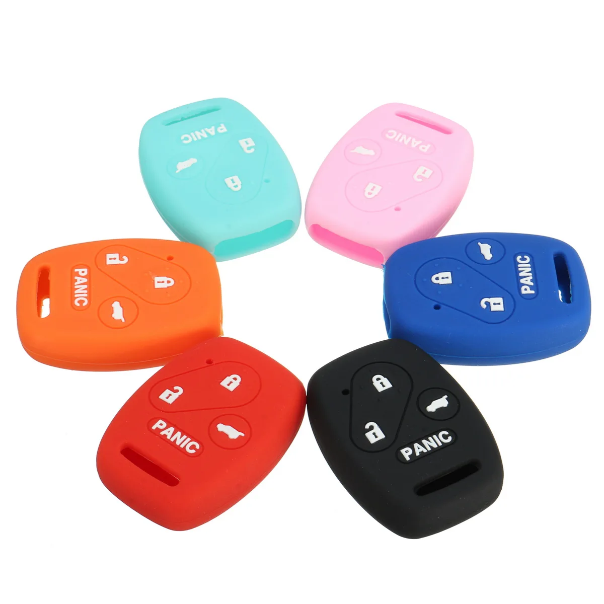 

Keyless Silicone Car Key Fit For Honda/Accord/Civic 2003-2012 Fob Cover Case 4 Button
