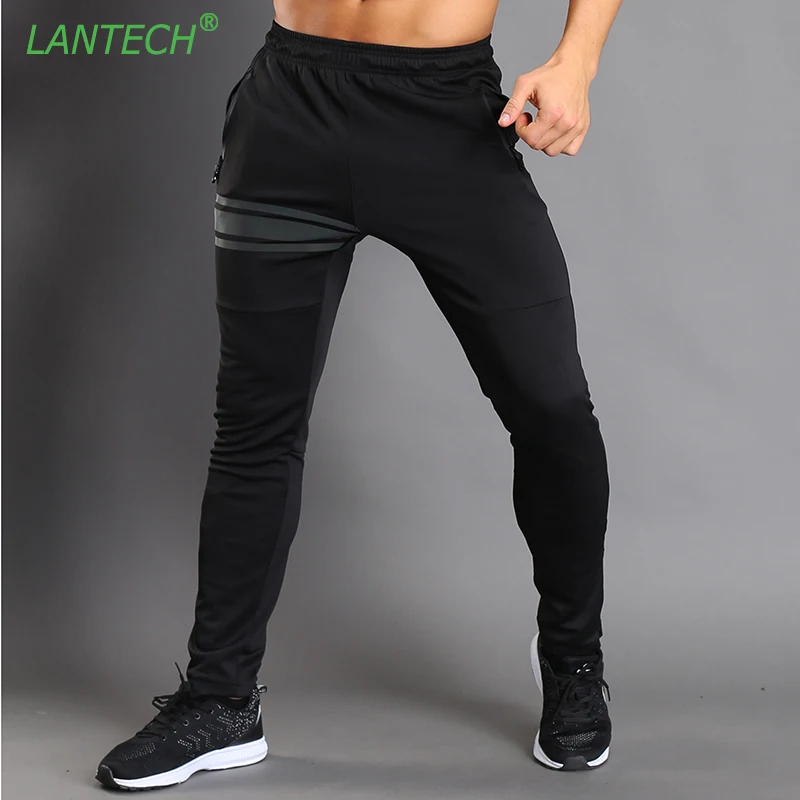 

LANTECH Men Pants Jogger Fitness Exercise Long Pants Trousers Slim Fit Zipper Pocket Fashion Casual Breathable Quick Dry