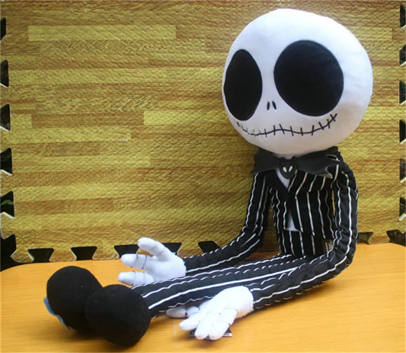 65cm Big Size The Nightmare Before Christmas Jack Skeleton Plush Toys Dolls Movie Cartoon Horror Halloween Kids Friends Gift  (7)