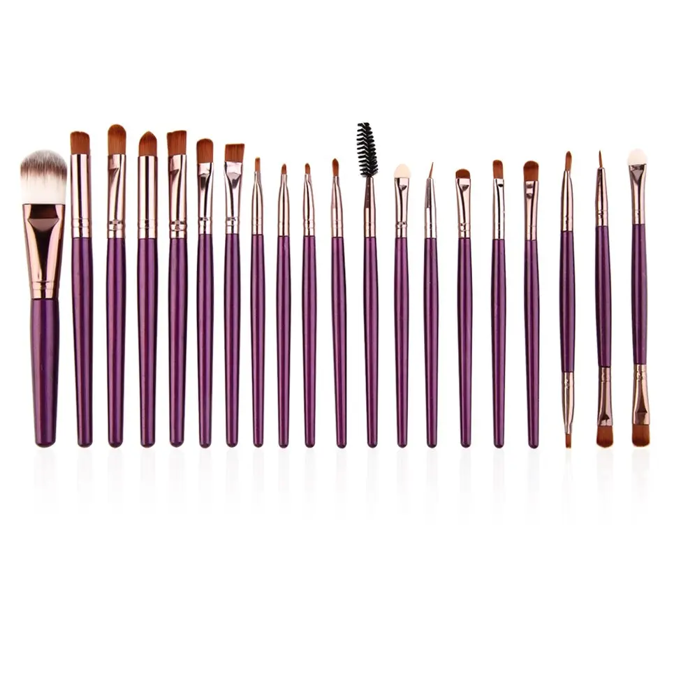 

New 10 Professional Makeup Cosmetic Blush Purple Brush with Coffee Hair