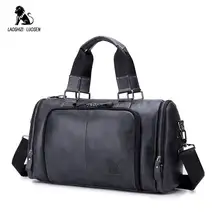 LAOSHIZI LUOSEN сумка из натуральной кожи мужские дорожные сумки большой емкости большой вещевой багаж кожаная дорожная сумка для выходных