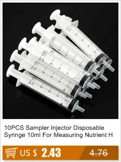 100 шт 5 мл пластиковый питательный шприц гидропонная мера одноразовый пробоотборник инъекция 100 шт
