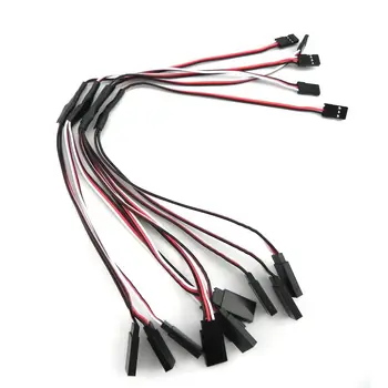 

5 pcs 300mm FPV Servo Y Extension Cable 30cm Lead Wire Lead JR For Rc Helicopter Rc Drone