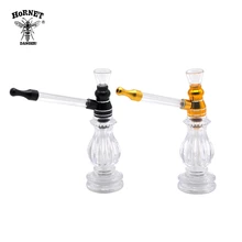 HORNET Кальян курительная стеклянная водопроводная труба 141 мм алюминиевые металлические трубы с длинной стеклянной ручкой металлические дымовые трубы