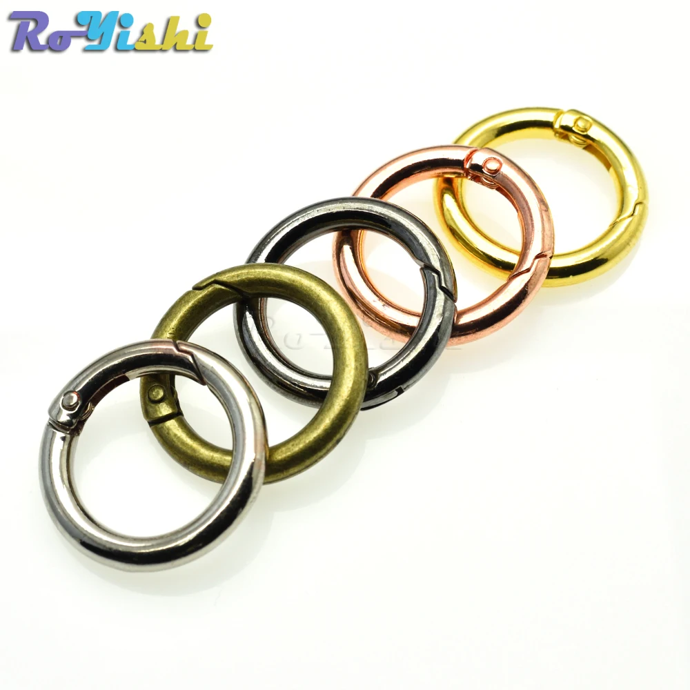 Spring Gate D O Ring Openable Keyring Leather Bag Belt Strap Dog Chain Buckle Snap Clasp Clip Trigger Parts Accessories | Дом и сад
