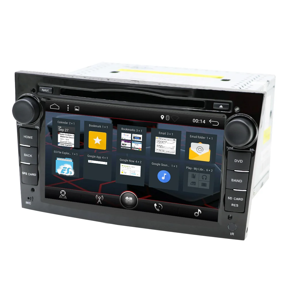Clearance Eunavi 2 din Android 8.1 car dvd player for Opel Astra Vectra Antara Zafira Corsa gps navigation bluetooth radio 3G WIFI RDS 1