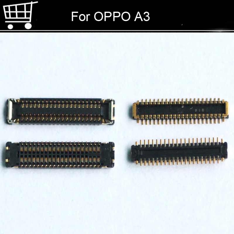 2pcs FPC connector For OPPO A3 a3 LCD display screen on Flex cable On motherboard mainboard Repair Parts | Мобильные телефоны и